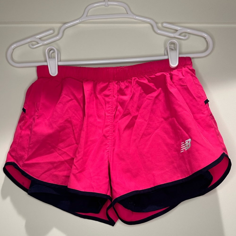 New Balance Pink and Blue Athletic Shorts